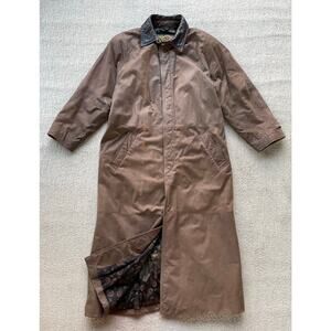 🔥VTG G-III 100% Leather Suede Faded Distressed Long Duster Coat Mens Oversized